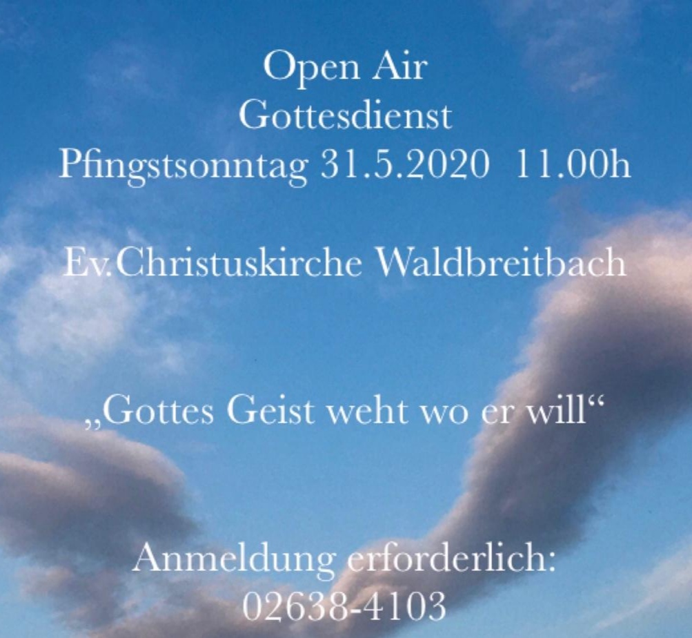 Open Air Gottesdienst Pfingstsonntag